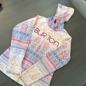 Burton fleeced full zip hoodie